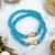 Pulseiras em cristal azul Nossa Senhora Aparecida - comprar online