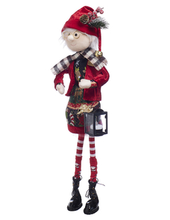 Mrs. Claus de falda, saco y quinqué con luz LED 70 cm en internet