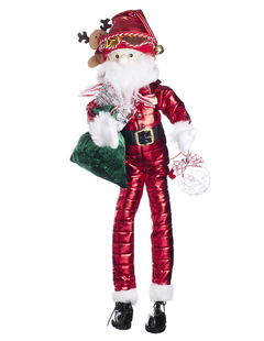 Santa Claus esquiador con trineo 70 cm - Queca Designs