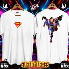 CAMISETAS - SUPERHEROES DOBLE en internet