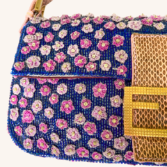 Fendi Baguette Beaded Flowers - loja online