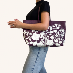 Fendi Flowers Spalmati Zucca Tote - loja online