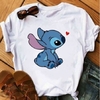 T-SHIRTS BRANCAS MALHA FRIA SUBLIMAÇÃO - STITCH BJO -