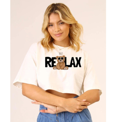 CROPPED ALGODÃO - RELAX - BRANCO -