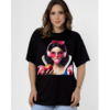 OVERSIZED FEMININA - BRANCA DE NEVE - PRETO