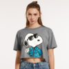 CROPPED ALGODÃO - SNOOPY - MESCLA -