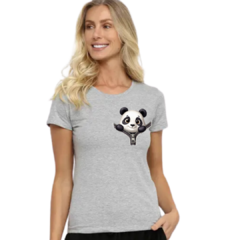 T- Shirt - URSO BOLSO ZIPER - MESCLA -