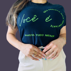 T- Shirt - Você é o seu Projeto - Preto - - comprar online