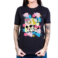 T- Shirt - DONALD MICKEY MINNIE MARGARIDA - Preto - - comprar online