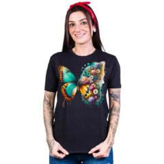 T- Shirt - BORBOLETA FLORIDA - PRETO -