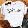 T-SHIRTS BRANCAS MALHA FRIA SUBLIMAÇÃO - GRATIDÃO -