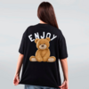 OVERSIZED FEMININA - URSO ENJOY - PRETO -