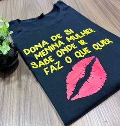 T- Shirt - Dona de Si - Preto -