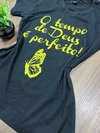 T- Shirt - O Tempo de Deus é Perfeito - Preto -