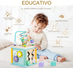 Cubo con laberinto didáctico Estilo Montessori - tienda online