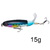 Isca de pesca Topwater, Whopper Popper Lure, Isca Artificial, Hard Plopper, caud