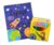 Livro de Colorir Infantil com Adesivos Espaço com Giz de Cera Acrilex 12 Cores