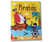 Livro de Colorir com Adesivos Piratas