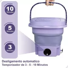 Mini Máquina de Lavar Roupa Portátil