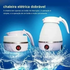 Chaleira Elétrica Dobrável 110v Portátil - Compacta, Rápida e Eficiente - Branca - comprar online