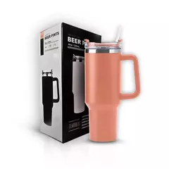 Copo Térmico Grande 1200 Ml Canudo - MLK UP STORE LTDA