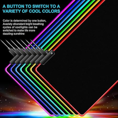 Mouse Pad Gamer RGB Grande com LED Colorido na Borda 80x30 - Desempenho e Estilo para seus Jogos - loja online