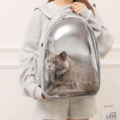 Mochila Pet Para Transporte De Cães E Gatos Visão Panorâmica - comprar online