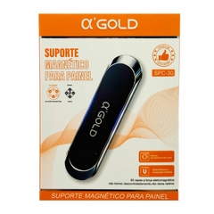 Suporte Veicular Magnético Universal Alpha Gold para Painel com Rotação 360º – Aplicação em Superfícies Lisos e Planas