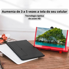 Suporte para celular com ampliador de imagens na internet