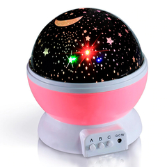 Luminária Projetor Estrela 360 Galaxy Star Master - Cor:Rosa