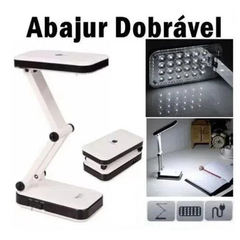 Luminária Abajur de Mesa Articulável 24 LEDs Recarregável - comprar online