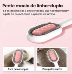 Escova Pet Multifuncional 3 em 1: Cuidados Completo para seu Animal de Estimação