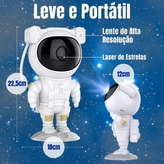 Luminária Astronauta Projetor de Luz Galáxia Nebulosa com Efeito Incrível na internet