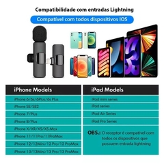 MICROFONE LAPELA S/ FIO PARA IPHONE LIGHTNING MT2218A