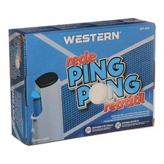 Rede Retrátil Para Ping Pong 1,65m Tênis Mesa Universal Western