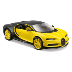 Miniatura Colecionável Bugatti Chiron Amarelo 1/24 Maisto - Superesportivo Detalhado