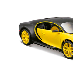 Miniatura Colecionável Bugatti Chiron Amarelo 1/24 Maisto - Superesportivo Detalhado - MLK UP STORE LTDA