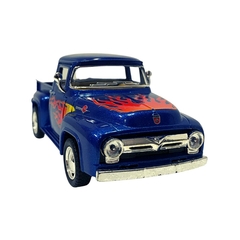 Miniatura Ford F-100 Pick-Up 1956 Azul Flame 1/38 Kinsmart