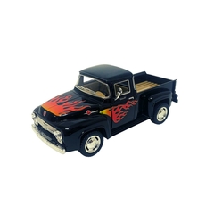 Miniatura Ford F-100 Pick-Up 1956 Preto Flame 1/38 Kinsmart na internet