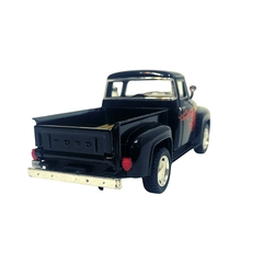 Miniatura Ford F-100 Pick-Up 1956 Preto Flame 1/38 Kinsmart - comprar online