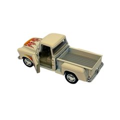 Miniatura Chevy 3100 Stepside Pick-Up 1955 Bege Flame 1/32 Kinsmart - comprar online