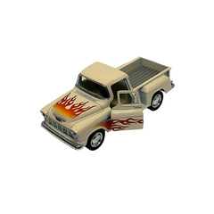 Imagem do Miniatura Chevy 3100 Stepside Pick-Up 1955 Bege Flame 1/32 Kinsmart