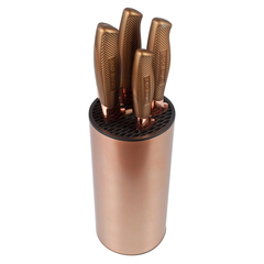 Conjunto de Facas com Cepo 6 Peças Golden Chef Rose Gold Haüskraft – Elegância e Alta Qualidade - comprar online