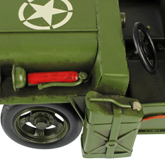 Miniatura Carro Militar Jeep Arm 31cm Verito