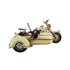 Miniatura Moto Com Sidecar 1965 Branco Verito - comprar online