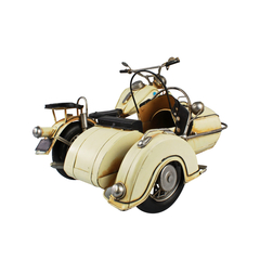 Miniatura Moto Com Sidecar 1965 Branco Verito - comprar online