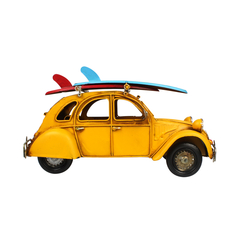 Miniatura de Metal Retrô A Caminho Da Praia Amarelo Verito - Escala 1:18 - comprar online