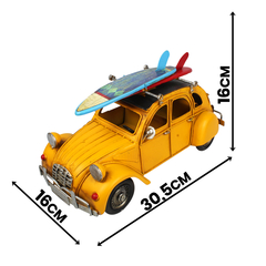 Miniatura de Metal Retrô A Caminho Da Praia Amarelo Verito - Escala 1:18 - comprar online