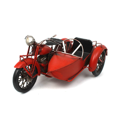 Miniatura Moto Com Sidecar UHL 1937 Red Verito