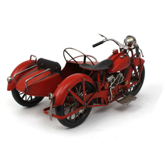 Miniatura Moto Com Sidecar UHL 1937 Red Verito - MLK UP STORE LTDA